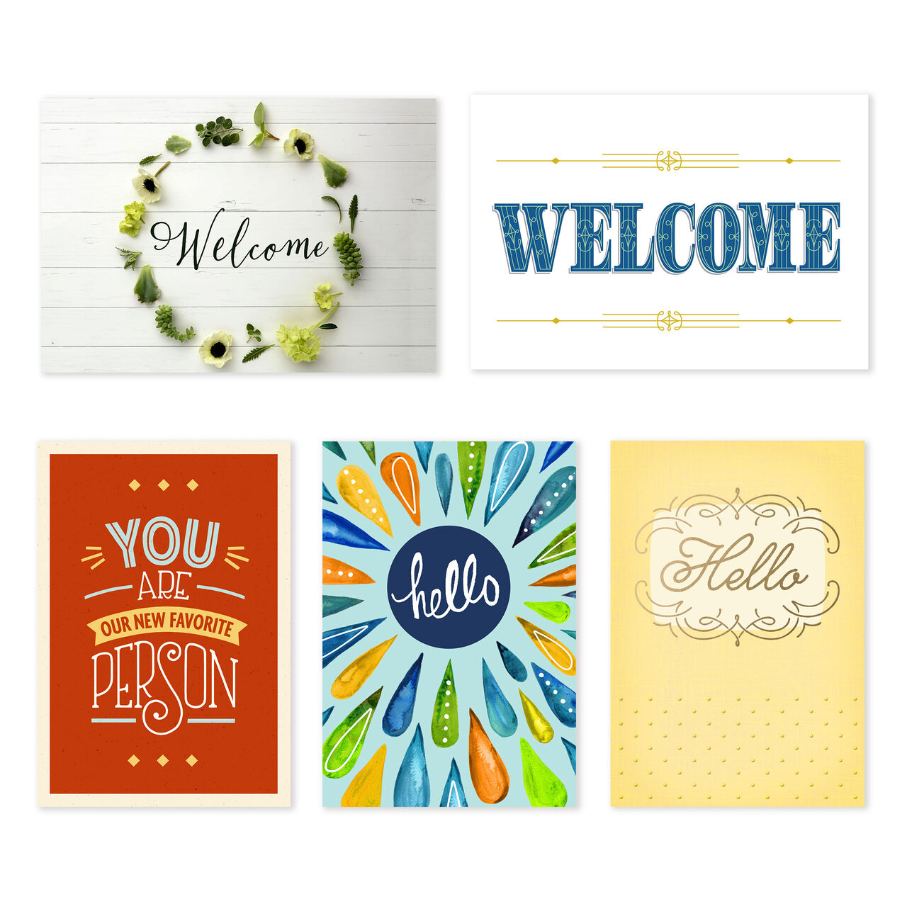 Pack of 25 Greeting Cards Watercolor Vistas Hallmark Business Employee Appreciation Cards 
